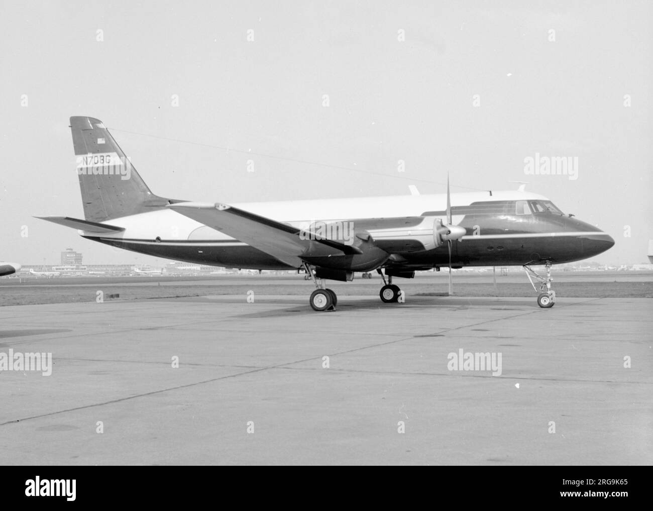 Grumman G-159 Gulfstream I N708G Banque D'Images