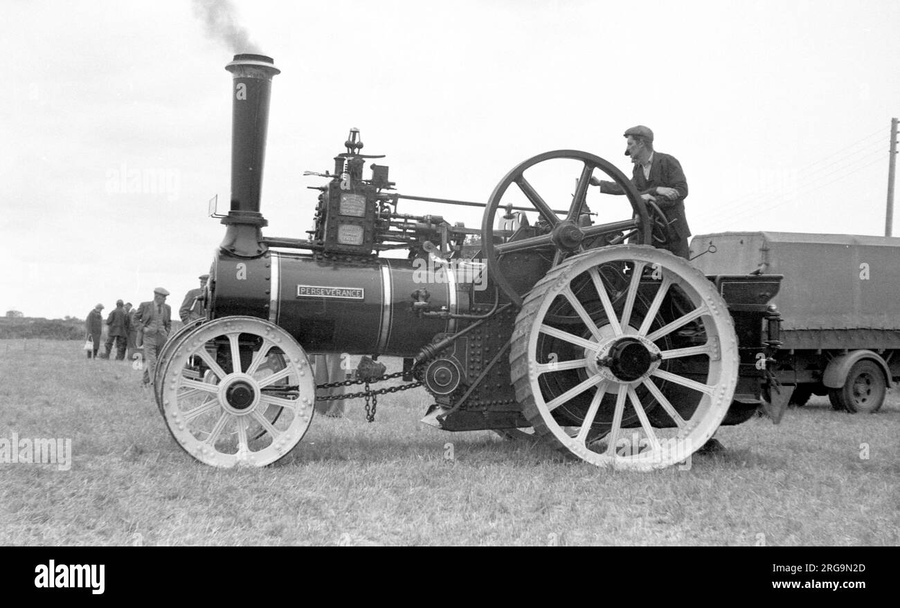 Moteur à usage général Burrell, réf. AH 5278, numéro: 3262, 'persévérance'. Construit en 1910 par Charles Burrell & Sons de Thetford, Norfolk, alimenté par un moteur à vapeur composé à simple manivelle de 5 PSN. Banque D'Images