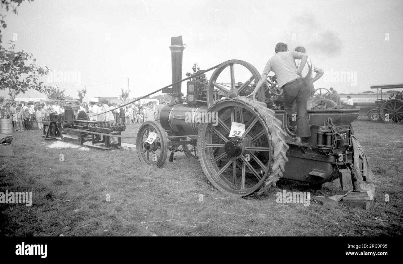 Fabricant: Charles Burrell & Sons of Thetford, Norfolk Type: Usage général Numéro du moteur: 3262 Construit: 1910 enregistrement: AH 5278 cylindres de classe D: Simple Crank Compound PSN: 5 Nom: Persévérance Banque D'Images