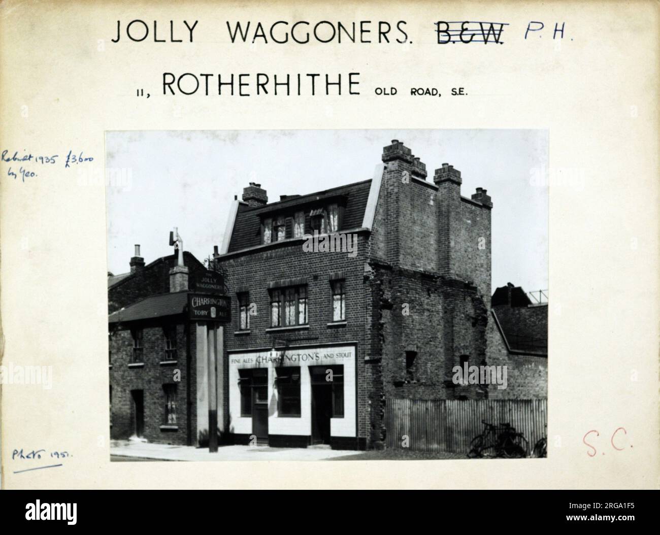 Photographie de Jolly Wagoners pH, Rotherhithe (Nouveau), Londres. Le côté principal de l'impression (illustré ici) représente : face droite sur la vue du pub. Le verso de l'imprimé (disponible sur demande) détails: Trading Record 1938 . 1961 pour les Jolly Wagoners, Rotherhithe (Nouveau), Londres SE16 2PP. En juillet 2018 . Renommé « Whelan's ».propriété individuelle Banque D'Images