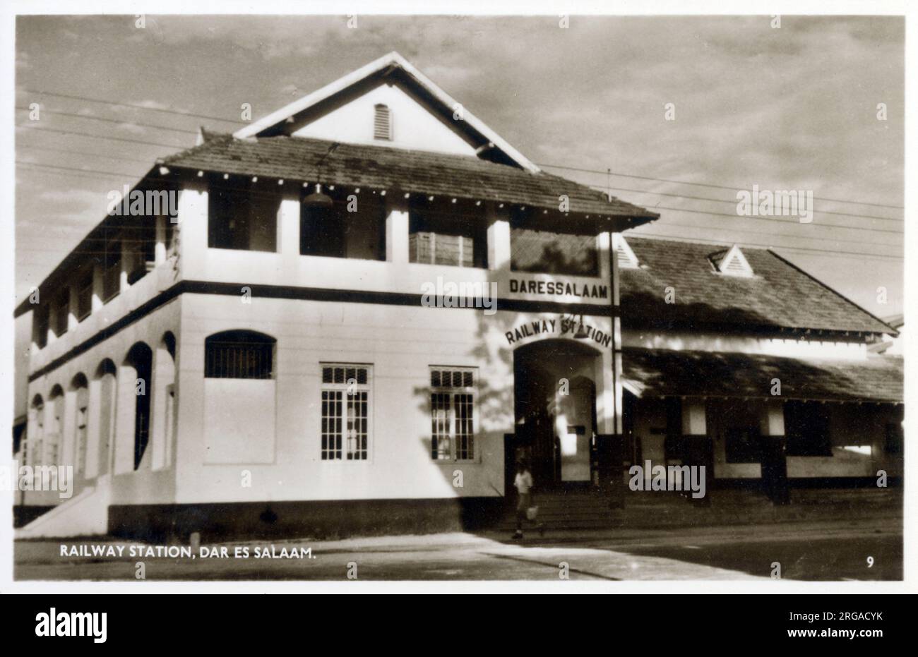 Gare ferroviaire, Dar es Salaam, Tanzanie. Banque D'Images