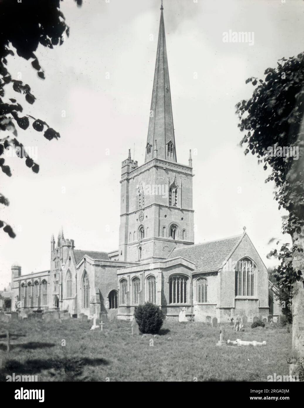 Église Saint-Jean-Baptiste, Burford, Oxfordshire. Banque D'Images