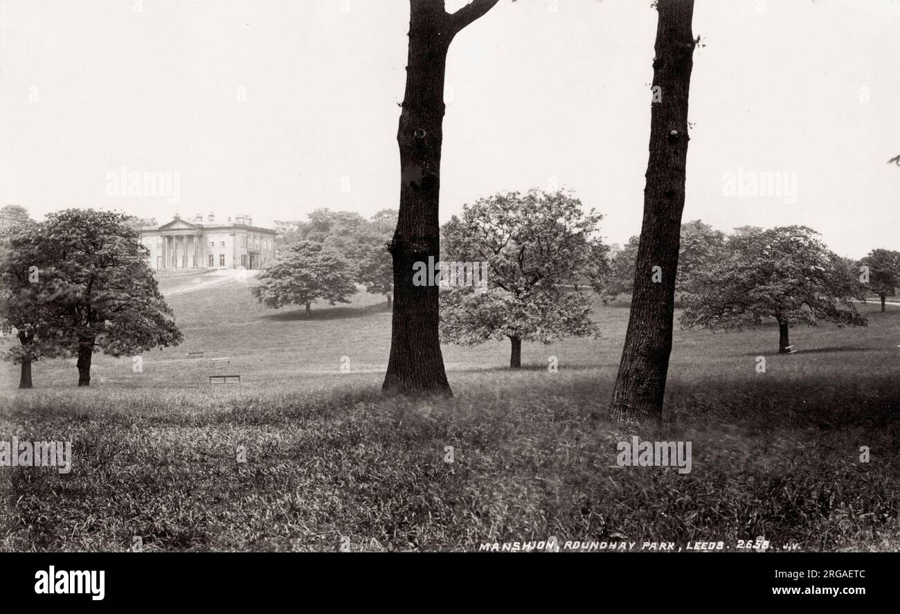 Photographie ancienne du XIXe siècle : Roundhay Park Leeds Banque D'Images
