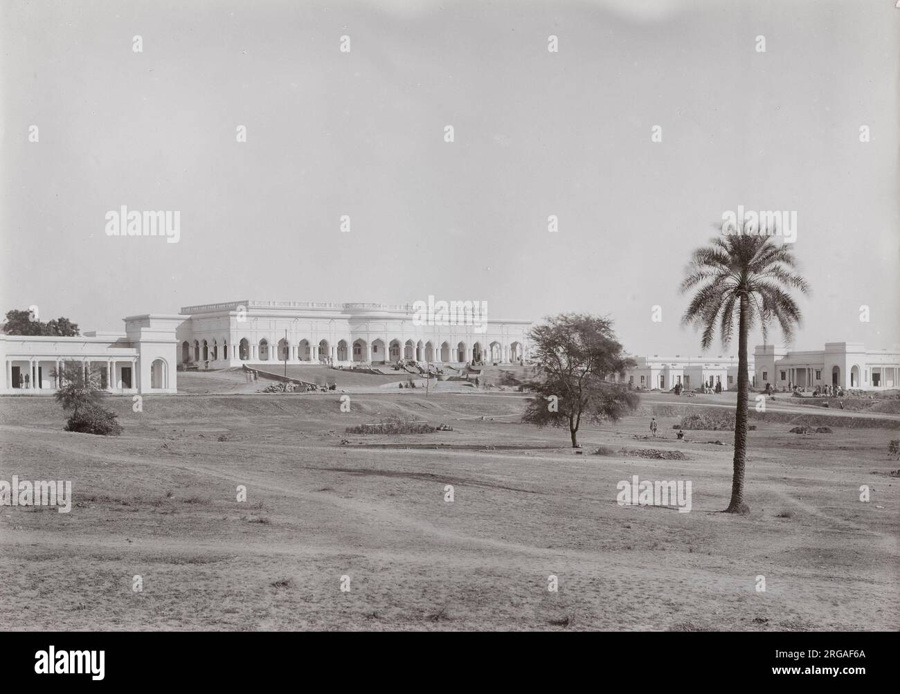 Début du XXe siècle - photo ancienne des bâtiments, New Delhi, Inde. Banque D'Images