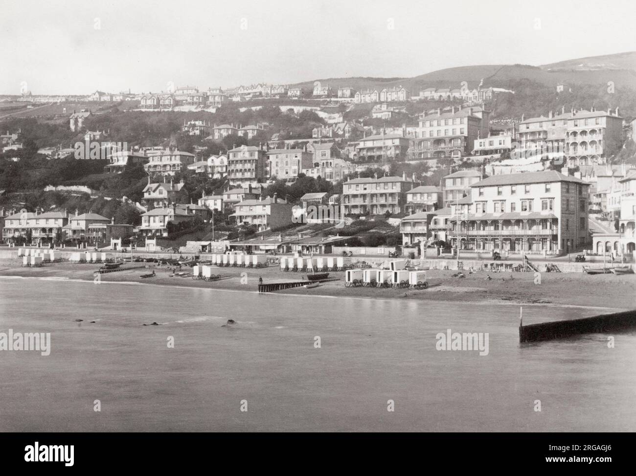 Photographie du XIXe siècle : Ventnor, Île de Wight, Angleterre Banque D'Images