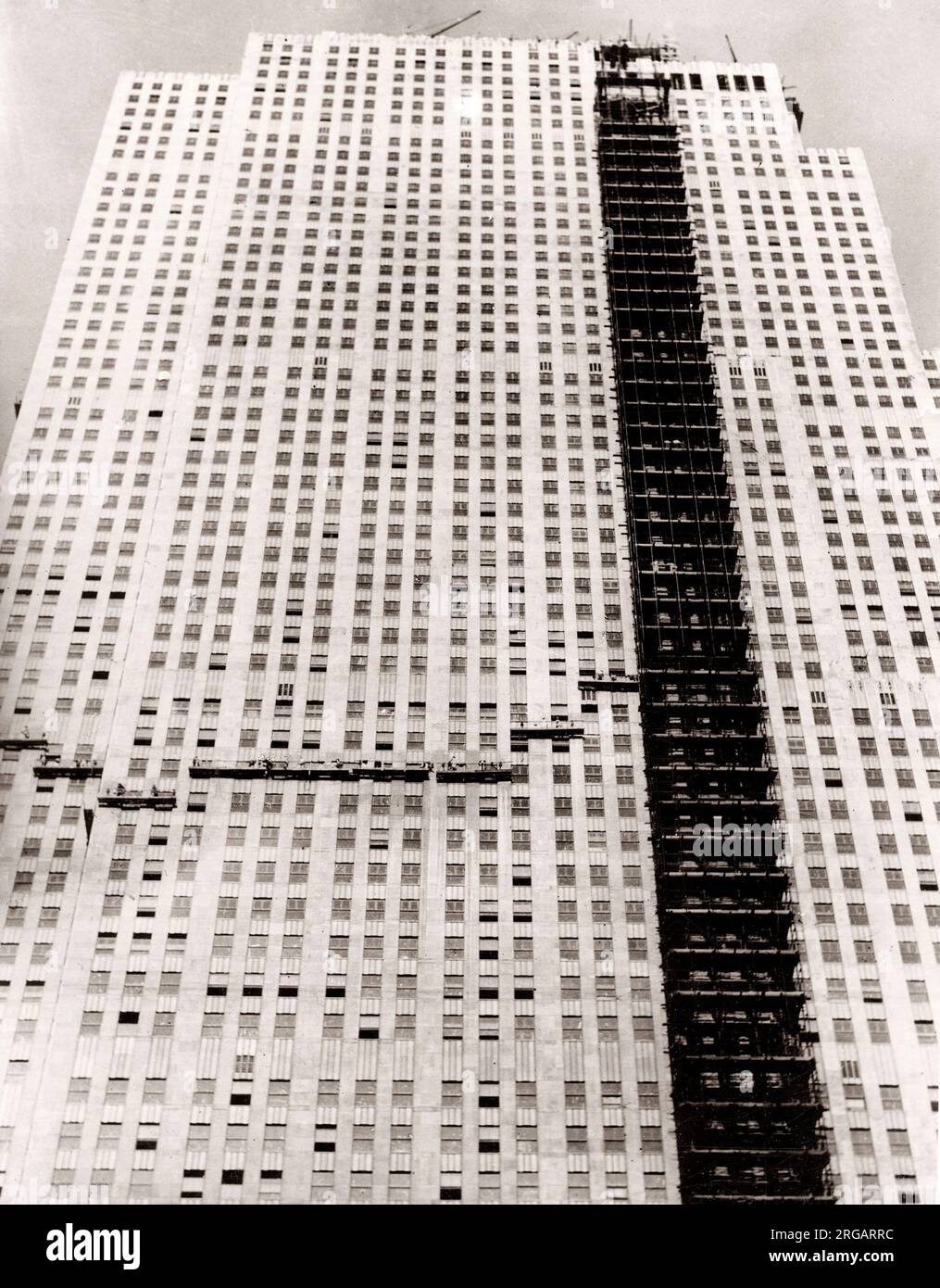 Bâtiment, construction GE RCA, maintenant 30 Rockefeller Plaza, New York ,1933 Banque D'Images