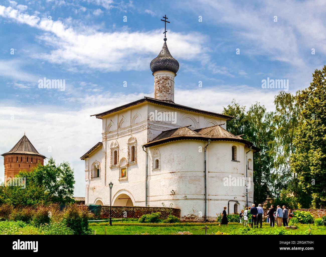 Souzdal, oblast de Vladimir, Russie - 5 juillet 2023 : Église de l'Annonciation de la Bienheureuse Vierge Marie au monastère de Spaso-Evfimiev (Saint Euthymius). Banque D'Images