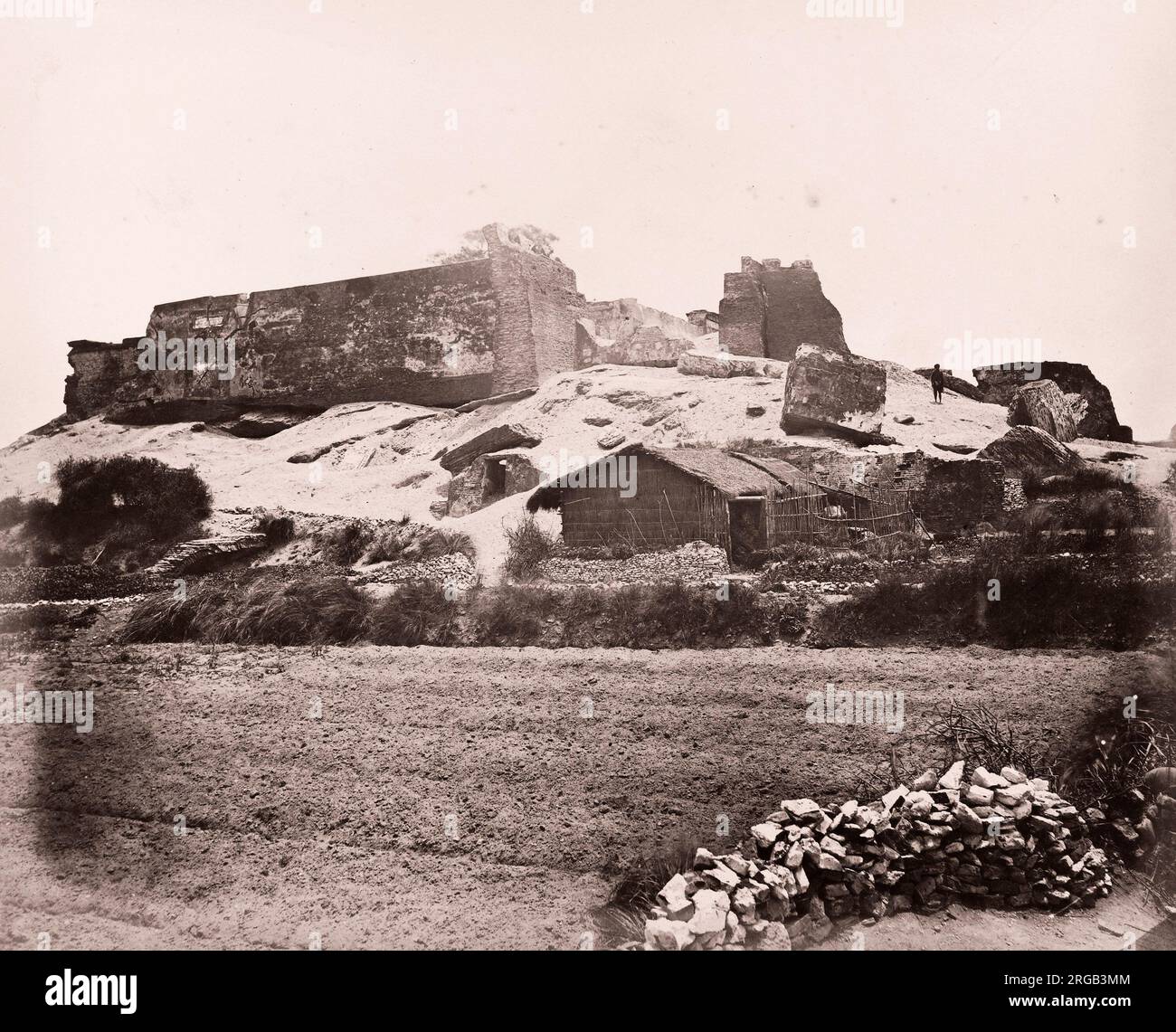 John Thomson (14 juin 1837 - 29 septembre 1921) photographe écossais, actif en Chine vers 1870, tiré d'un album de ses images : fort Zeelandia, Formosa, Taïwan Banque D'Images