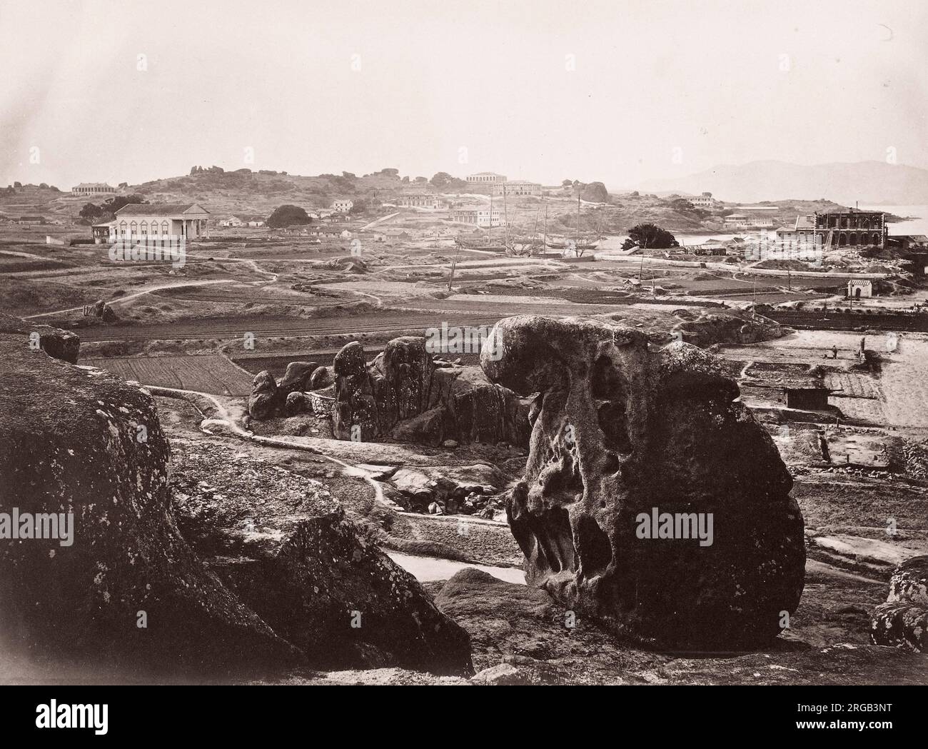 John Thomson (14 juin 1837 - 29 septembre 1921) photographe écossais, actif en Chine vers 1870, tiré d'un album de ses images : Kulangsu, Amoy, Xiamen, Banque D'Images