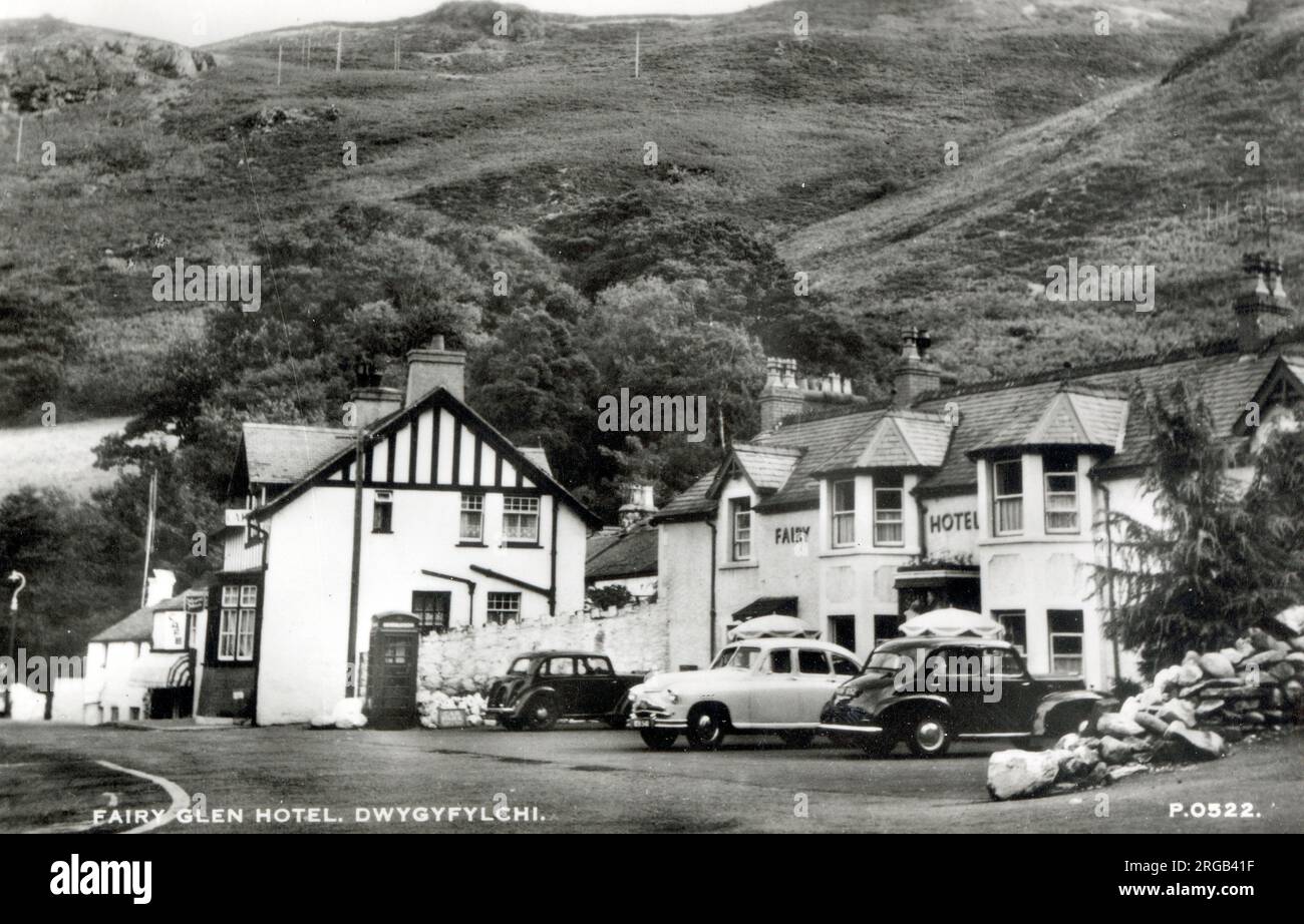 Hôtel Fairy Glen, Dwygyfylchi, pays de Galles - Conway Old Rd, Penmaenmawr. Banque D'Images