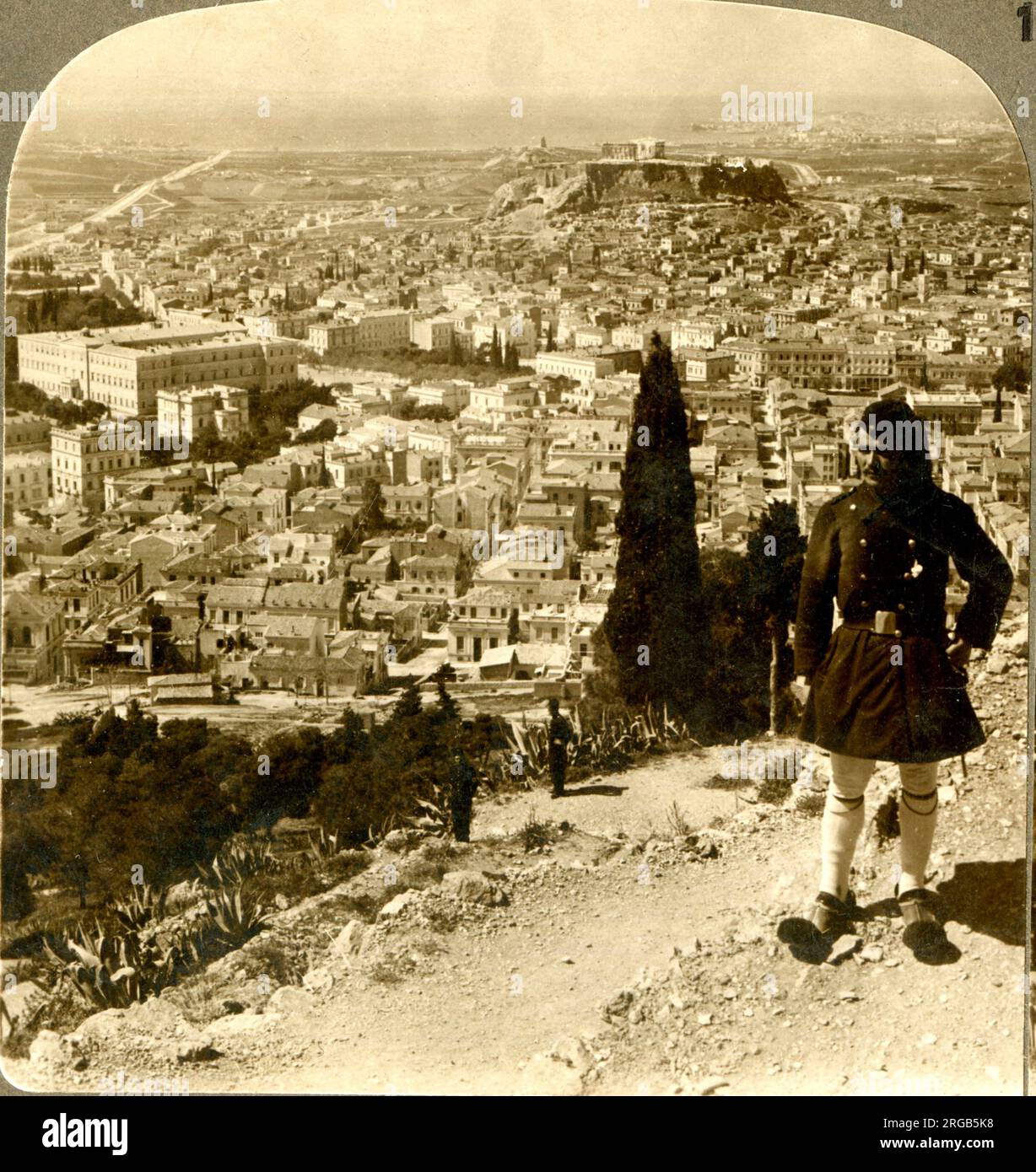 Athènes, au sud-ouest de Lykabettos (ou Lycabettus) Banque D'Images