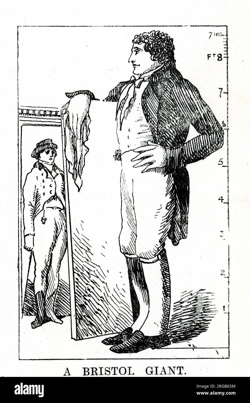 Patrick Cotter O'Brien, le géant de Bristol, hauteur 8 pieds 7 pouces, décédé en 1806 à l'âge de 46 ans Banque D'Images