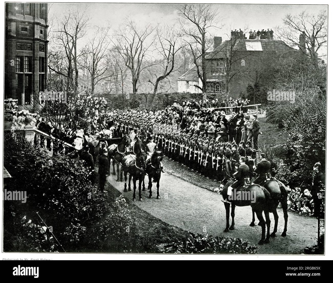 Queen Victoria Opening convalescent Home, Durdham Down, Bristol, 15 novembre 1899 Banque D'Images
