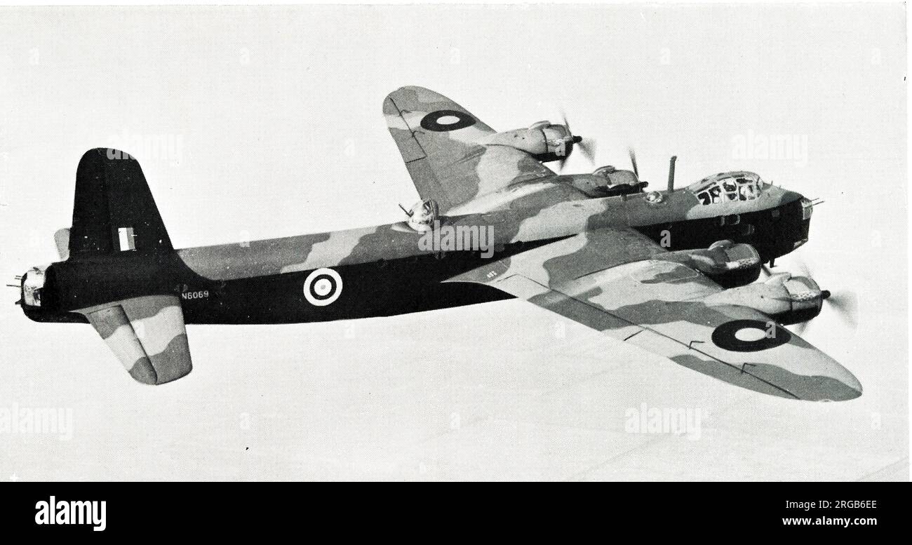 RAF Short Stirling Heavy Bomber Aircraft, WW2 Banque D'Images
