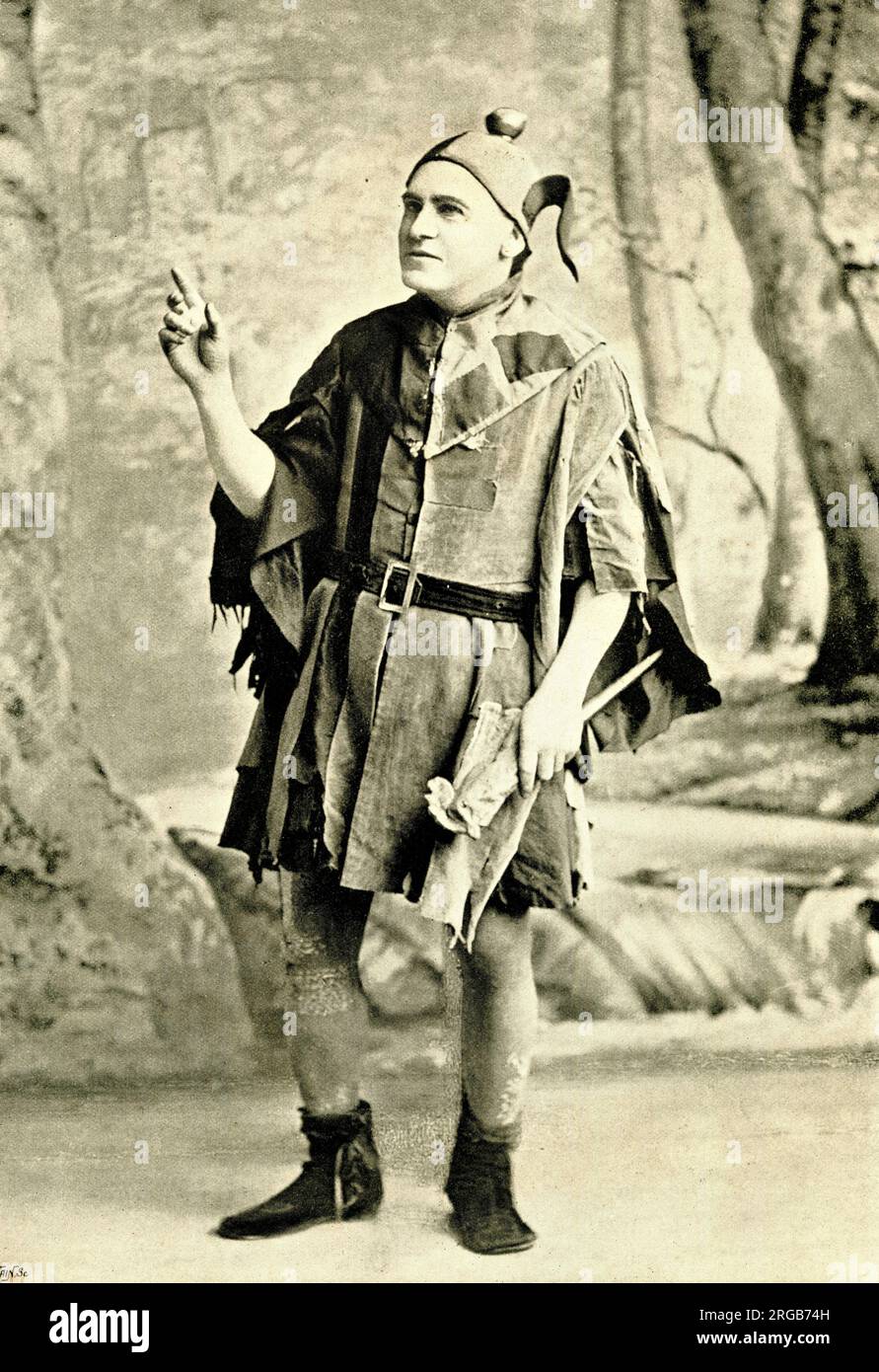 George Thorne comme Touchstone dedans comme vous l'aimez Banque D'Images