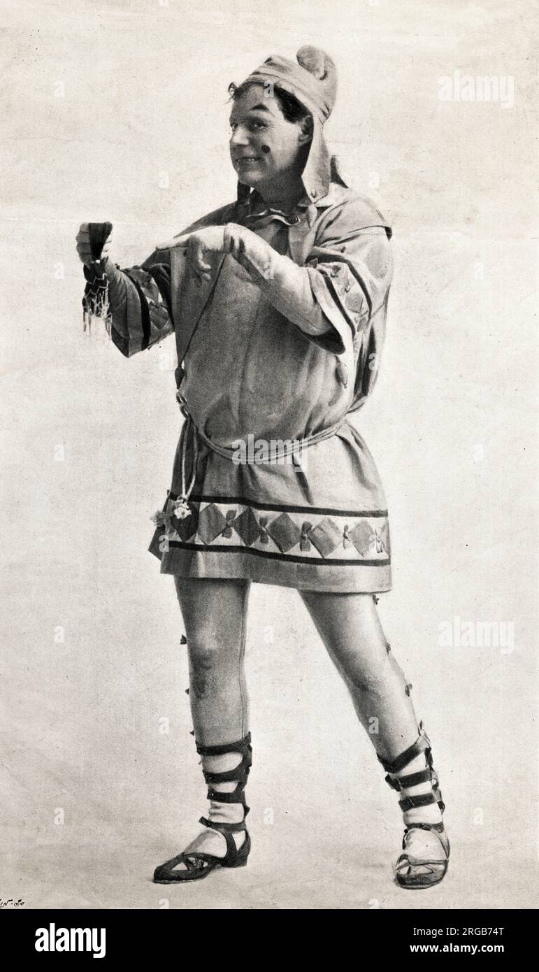 Stuart Robson comme Touchstone dedans comme vous l'aimez Banque D'Images