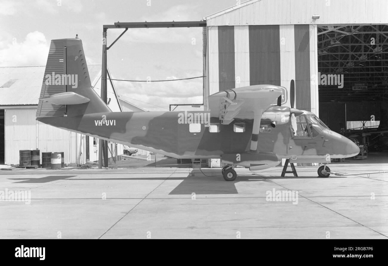 Usines d'avions du gouvernement N.22 Nomad VH-UVI, avec enregistrement australien, avant la livraison à la Royal Thai Air Force. Banque D'Images