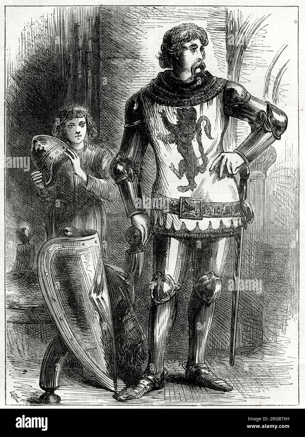 Sir William Wallace, chevalier écossais, l'un des principaux dirigeants de la première Guerre d'indépendance écossaise. Banque D'Images