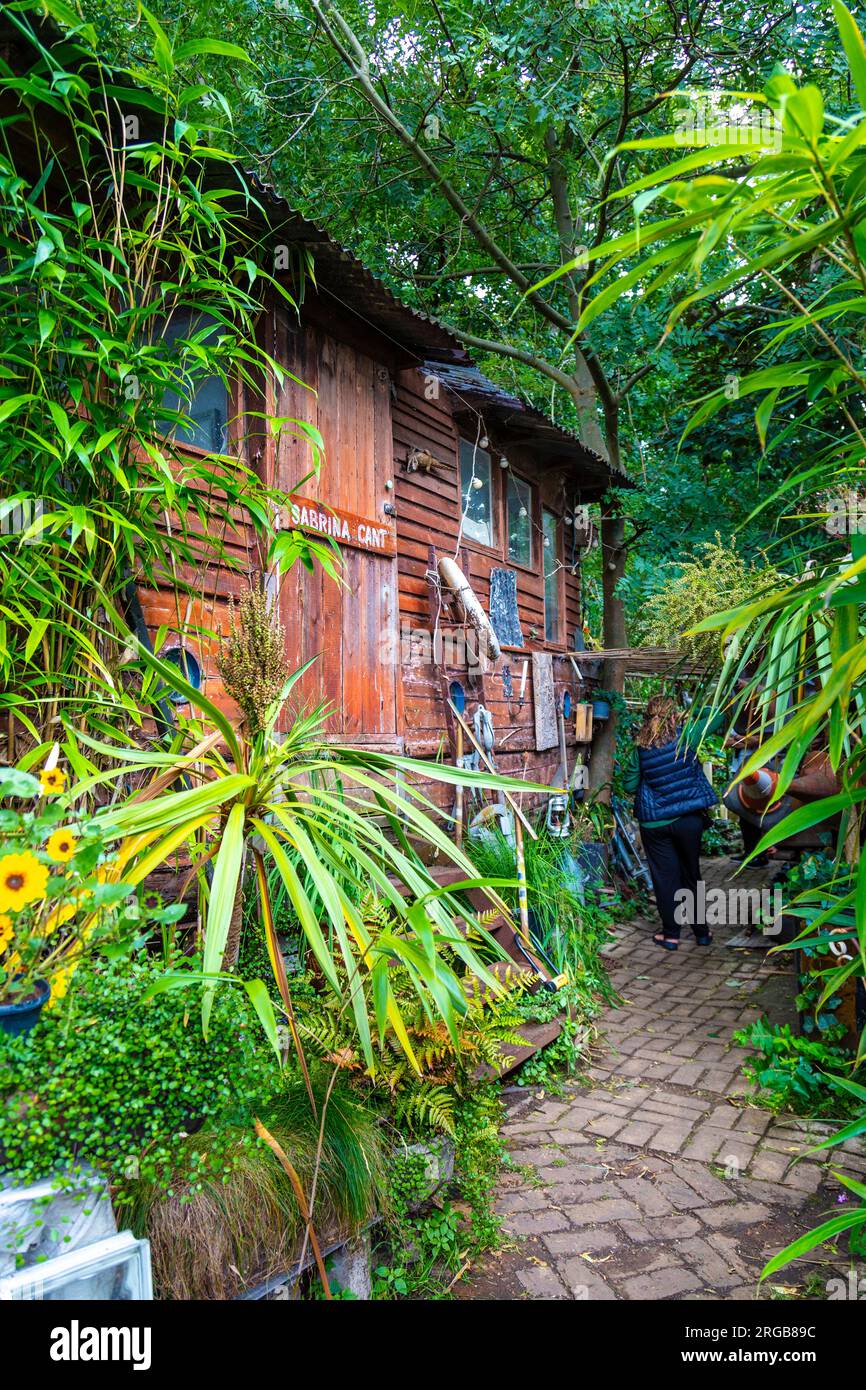 Sabrina Cant studio d'art à la communauté d'artistes Eel Pie Island à Twickenham, Londres, Royaume-Uni Banque D'Images