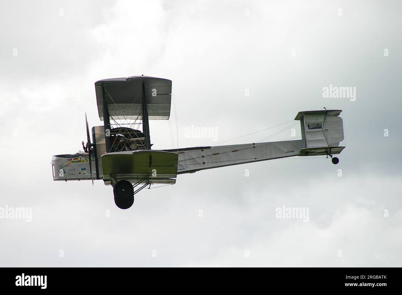 Vickers Vimy avion bombardier lourd britannique, biplan de la première Guerre mondiale, Grande Guerre, première Guerre mondiale. Re-création pour Alcock & Brown Atlantic vol Banque D'Images