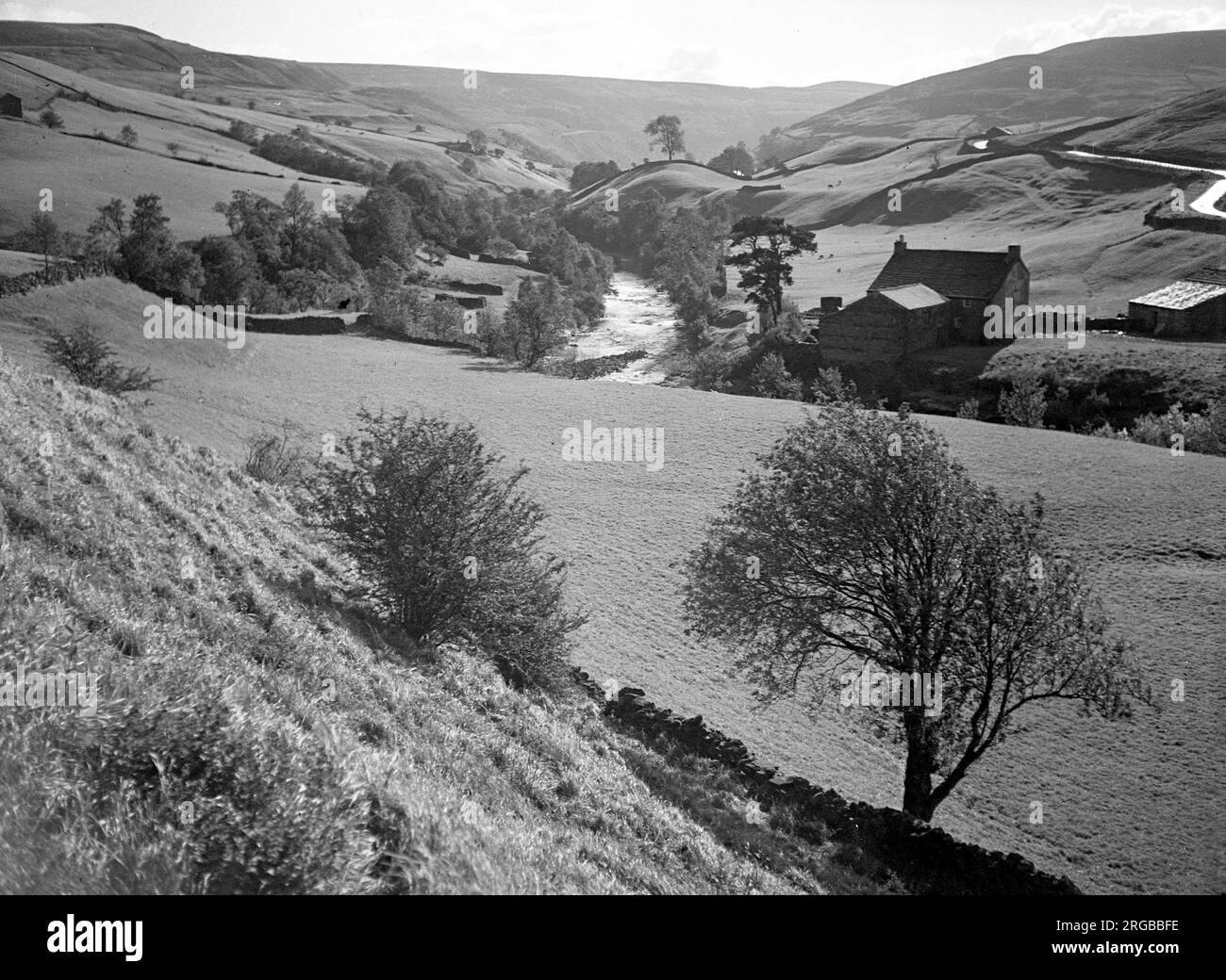 Vue sur les Yorkshire Dales, entre Kaber et Tan Hill Banque D'Images