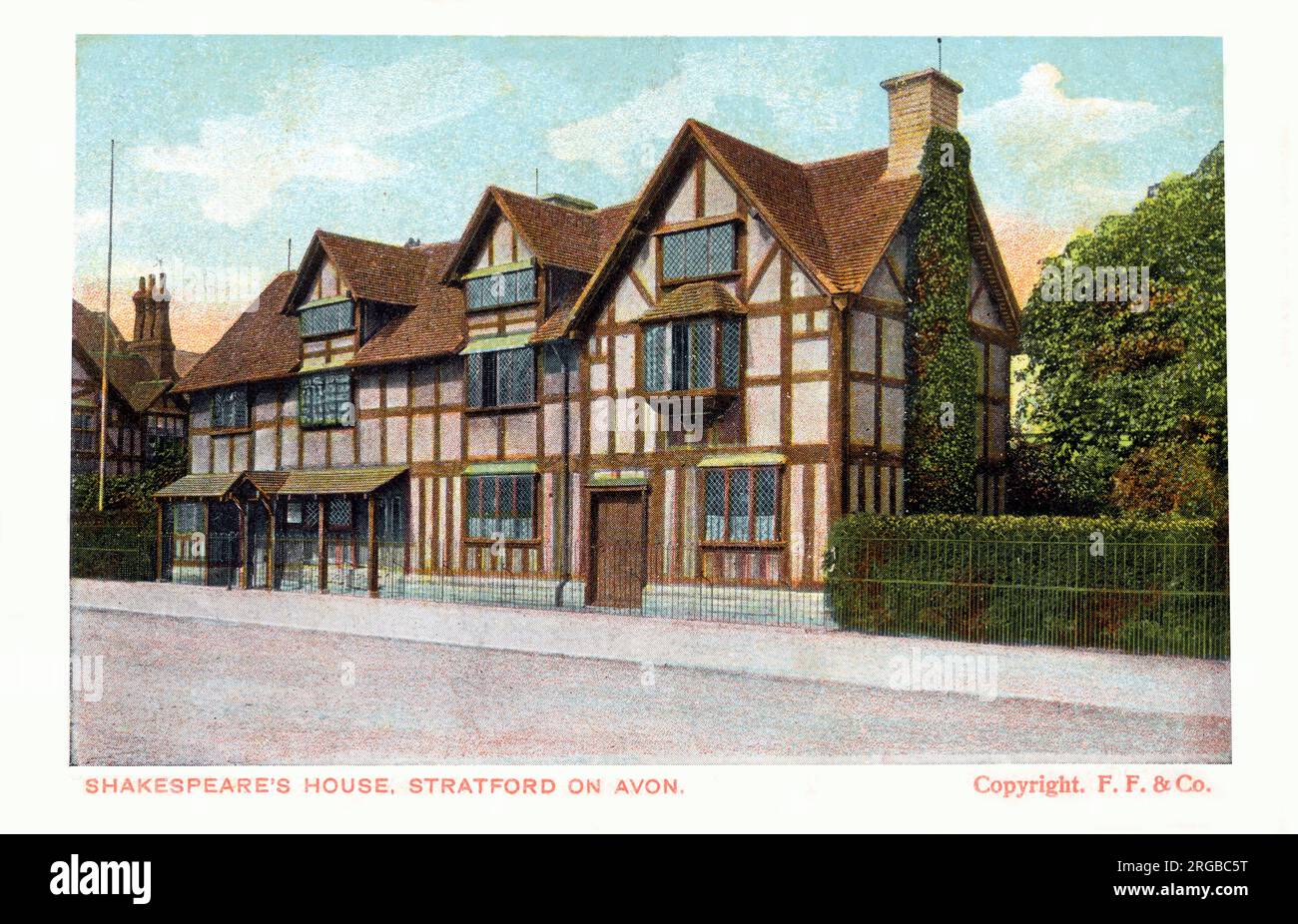 Shakespeare's House, Stratford-on-Avon, Warwickshire, Angleterre. Banque D'Images