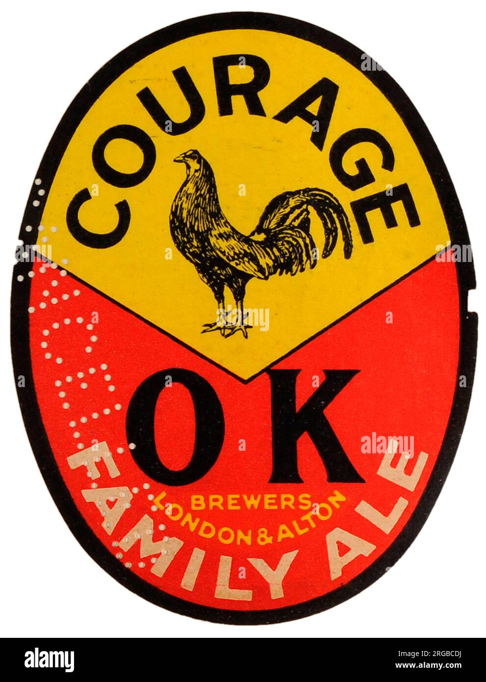 Courage OK famille Ale Banque D'Images