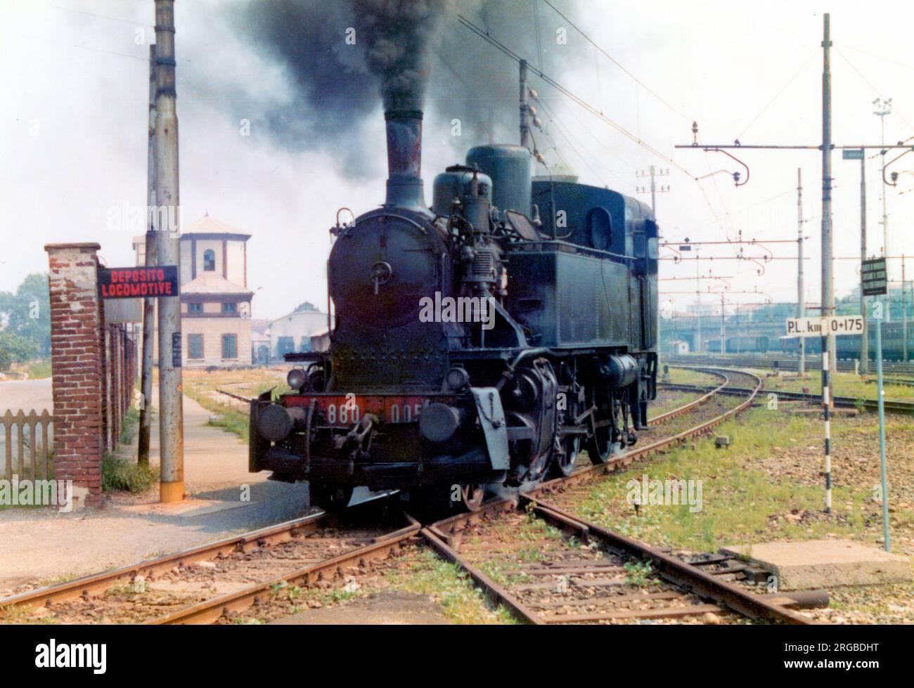 Locomotive à vapeur 880 005 Banque D'Images