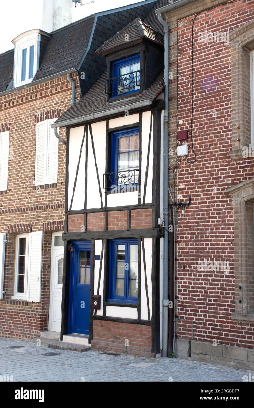 La vieille ville de Saint Valery sur somme Banque D'Images