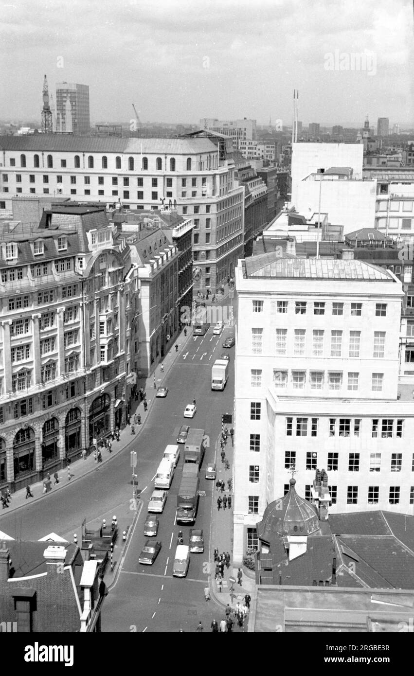 La jonction à Gracechurch Street, près de London Bridge. Banque D'Images