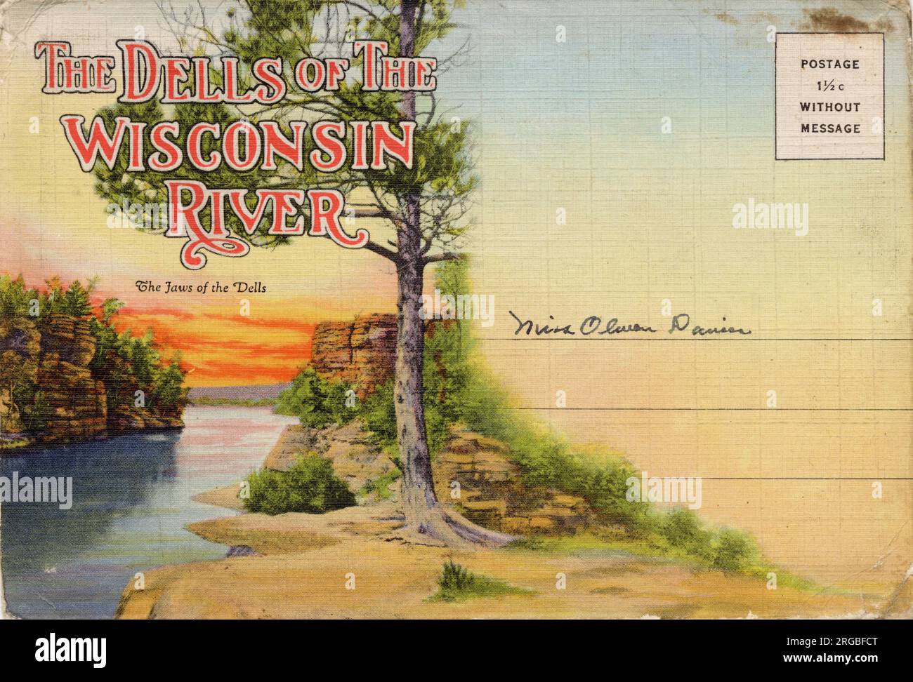 The Dells of the Wisconsin River, Wisconsin, États-Unis Banque D'Images
