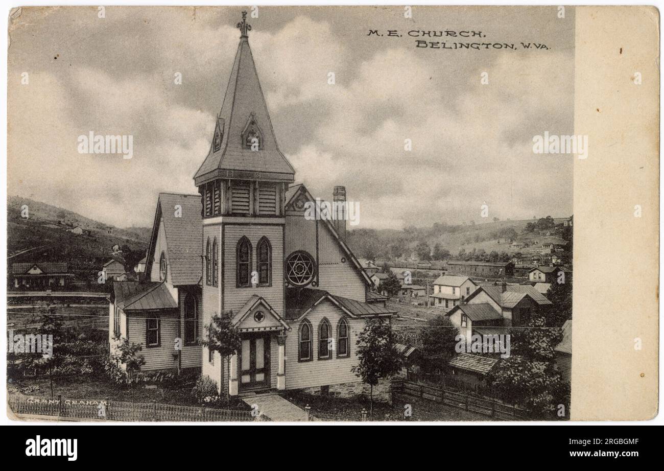 M.E. Church, Belington, comté de Barbour, Virginie-Occidentale, États-Unis Banque D'Images