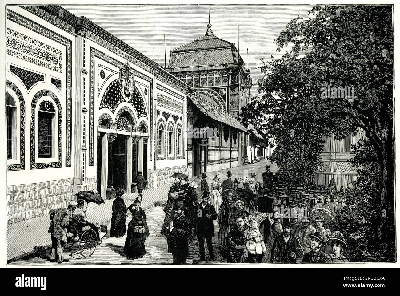 Pavillon de Serbie, exposition universelle de Paris, 1889 Banque D'Images Pavillon de Serbie, exposition universelle de Paris, 1889 Banque D'Images