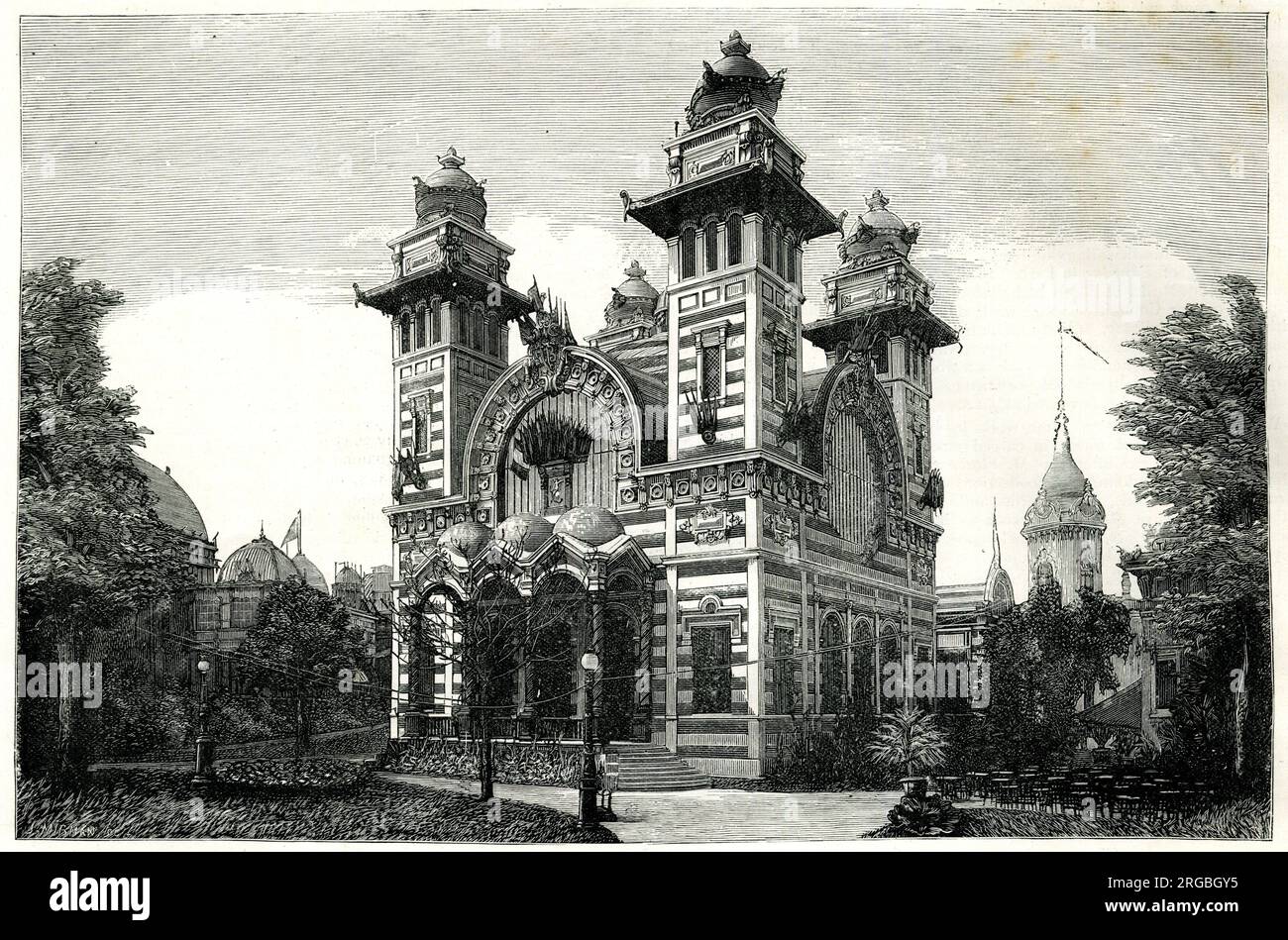 Pavillon de Bolivie, exposition universelle de Paris, 1889 Banque D'Images Pavillon de Bolivie, exposition universelle de Paris, 1889 Banque D'Images