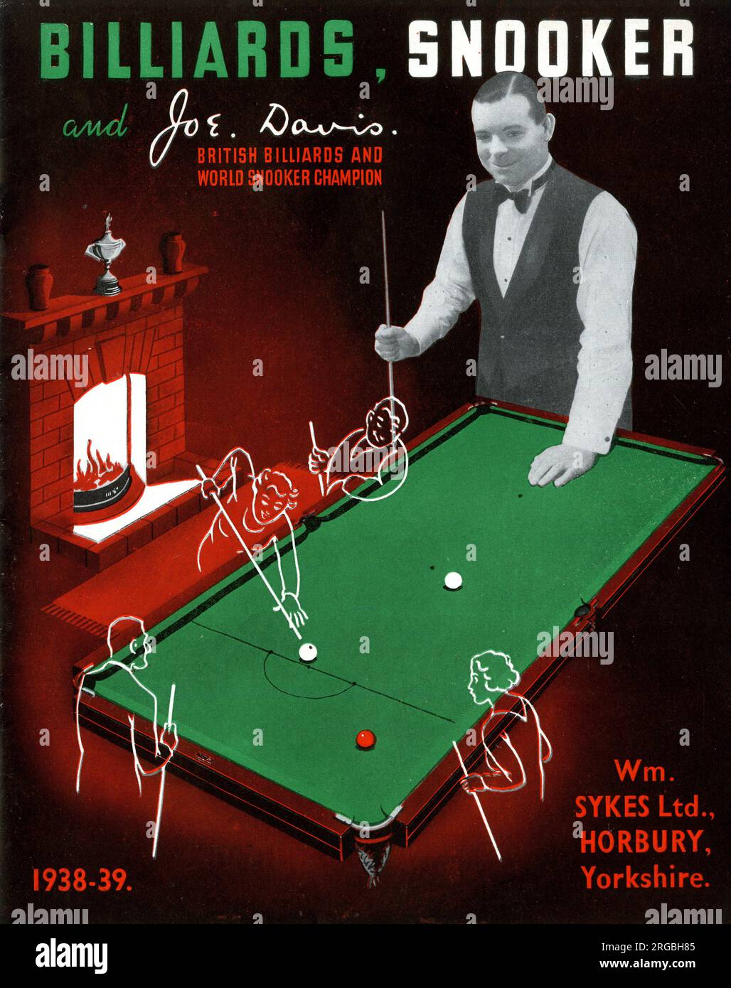 Joe Davis, billard et champion du monde de Snooker Photo Stock - Alamy