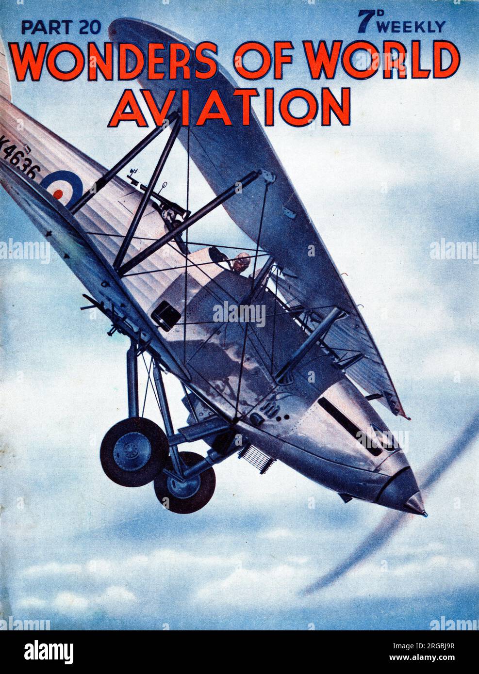 Avion d'aviateur léger RAF Hawker Hind Banque D'Images