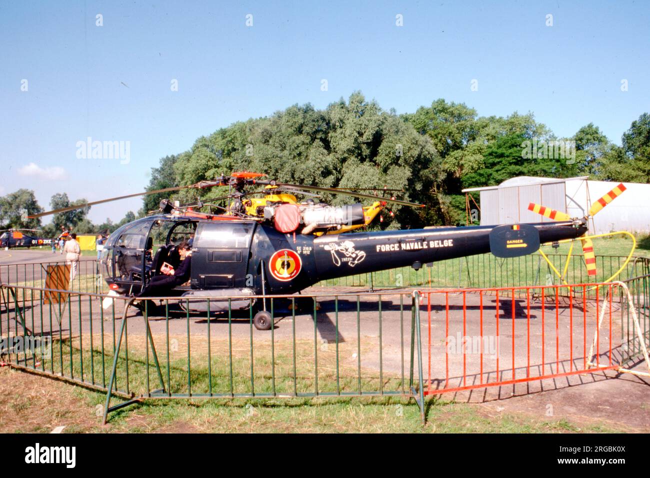 Force Navale Belge - Sud Aviation se.316B Alouette III M-1 / OT-ZPA (msn 1812). (Force Navale Belge - Marine belge). Banque D'Images