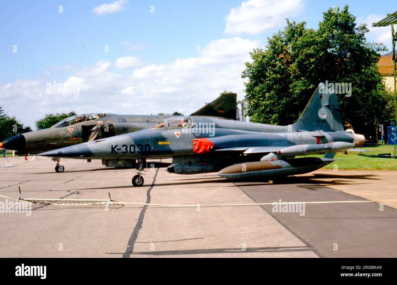 Koninklijke Luchtmacht - Northrop NF-5A K-3030 (msn 3030), du 313 Escadron de la RAF Waddington, le 2 août 1986. (Koninklijke Luchtmacht - Royal Netherlands Air Force). Banque D'Images