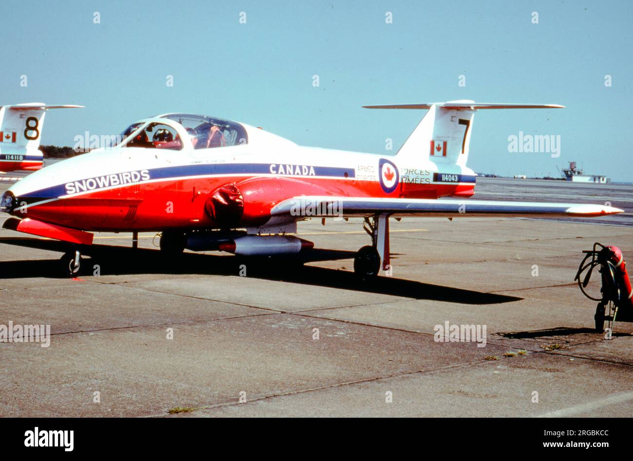 Forces armées canadiennes - Canadair CT-114 114043, de l'équipe aérobie Snowbirds Banque D'Images