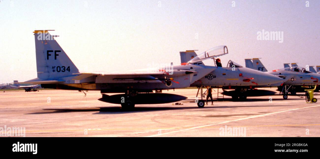 McDonnell Douglas F-15C-31-MC Eagle 81-0034 (msn 0770/C217, code de base 'FF'), de la 1st Fighter Wing. Banque D'Images