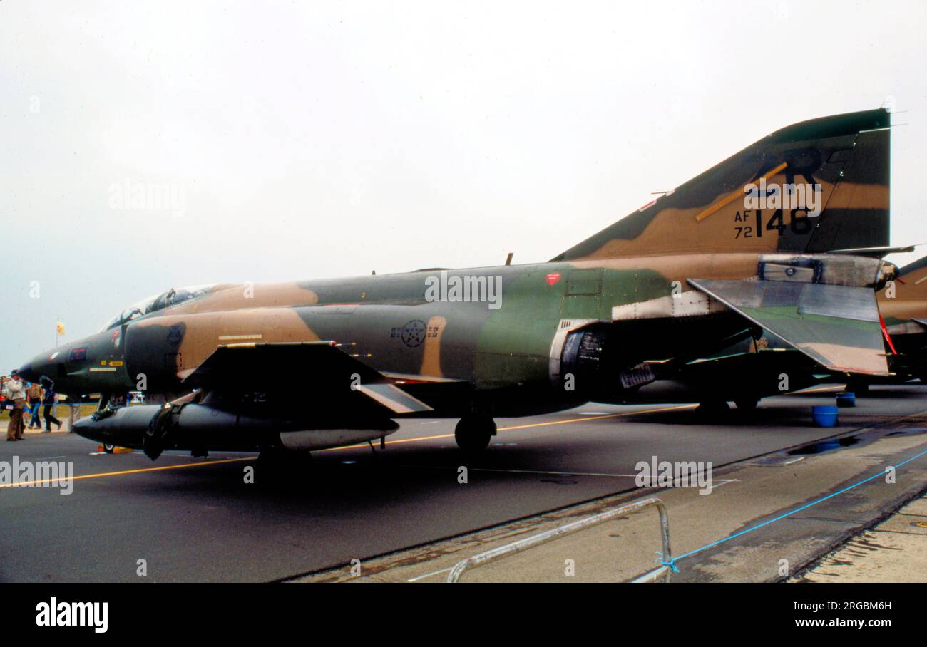 United States Air Force (USAF) - McDonnell Douglas RF-4C-51-MC Phantom 72-0146 (msn 4306, code de base 'ZR'), à la RAF Greenham Common pour le International Air Tattoo le 23 juillet 1983. Banque D'Images