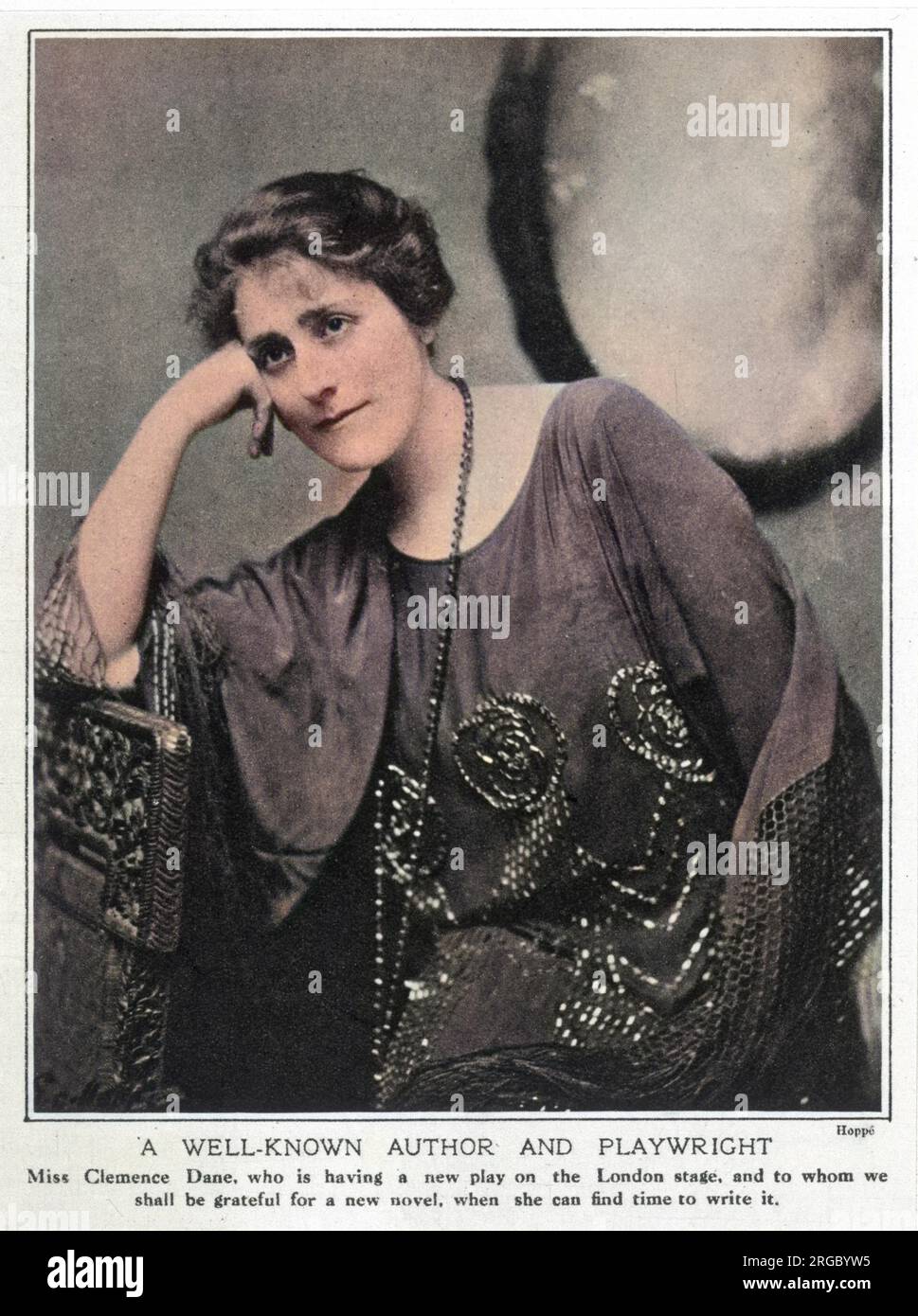 Clemence Dane, pseudonyme de Winifred Aston (1888 - 1965), dramaturge et romancier. Banque D'Images