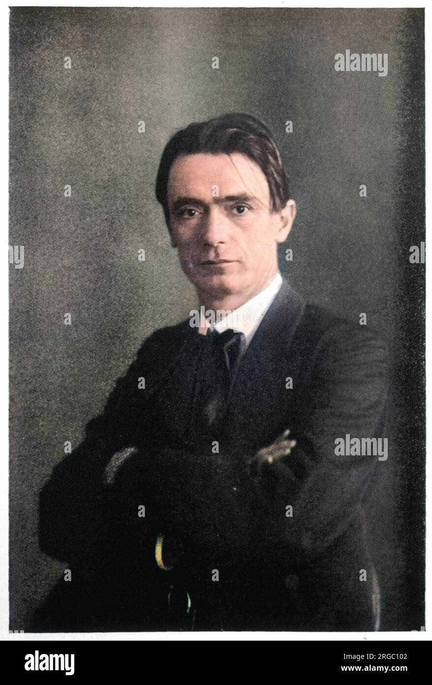 RUDOLPH STEINER (1861 - 1925), philosophe autrichien, en 1920s. Banque D'Images