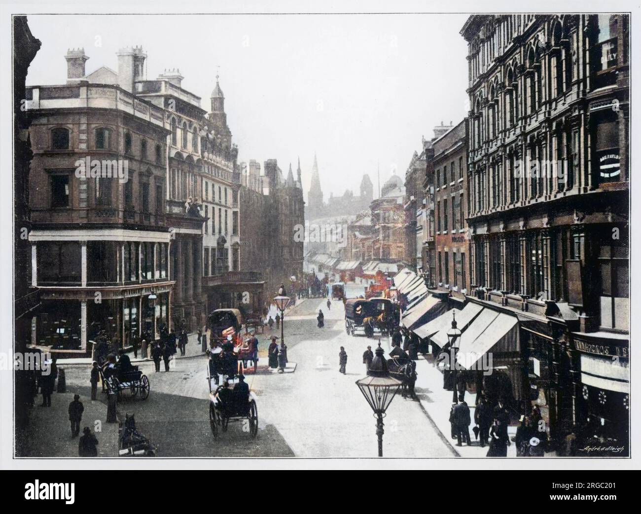 Vue sur New Street Banque D'Images