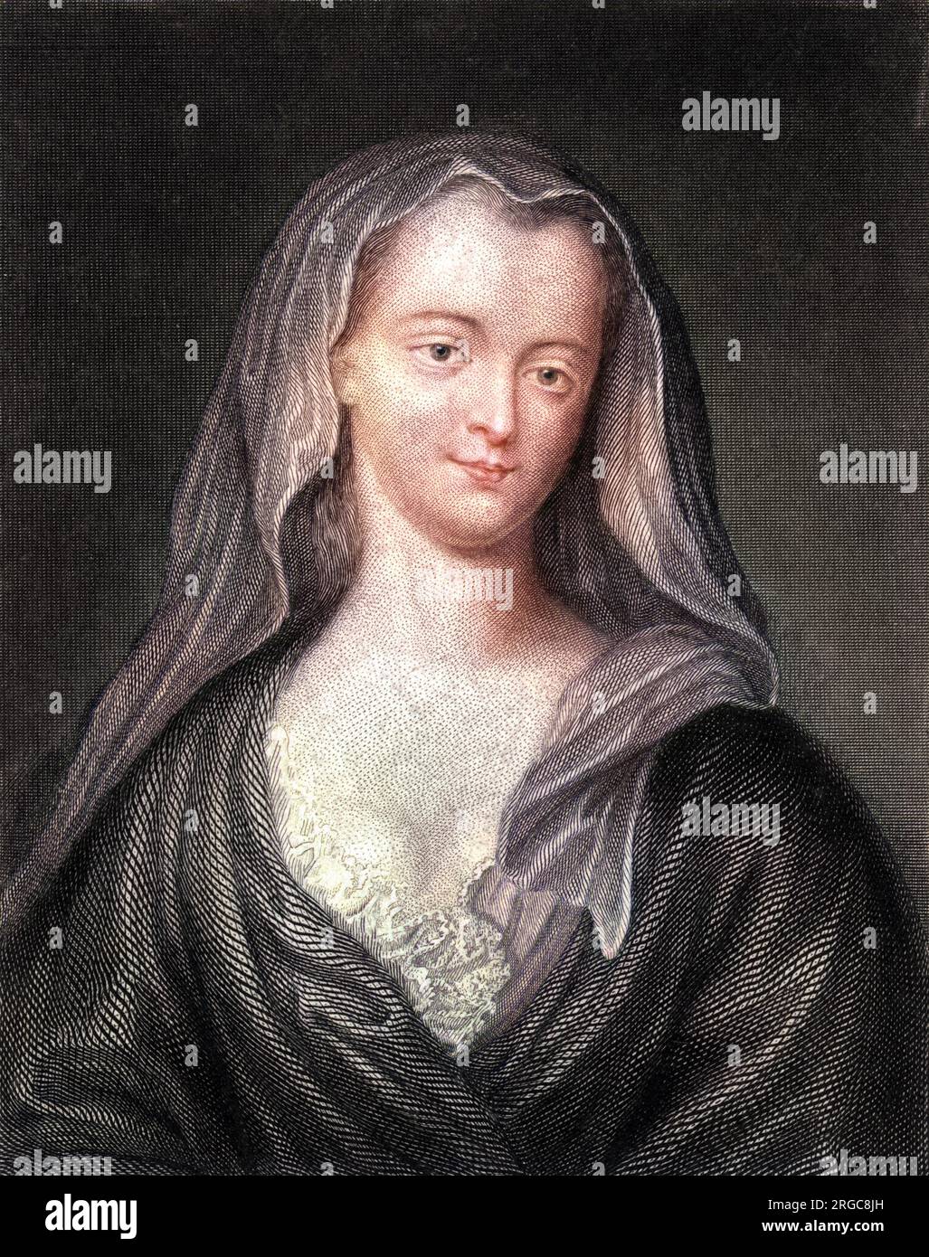 CATHERINE (née Hyde), duchesse de QUEENSBERRY épouse de Charles, troisième duc : patron de la littérature Banque D'Images