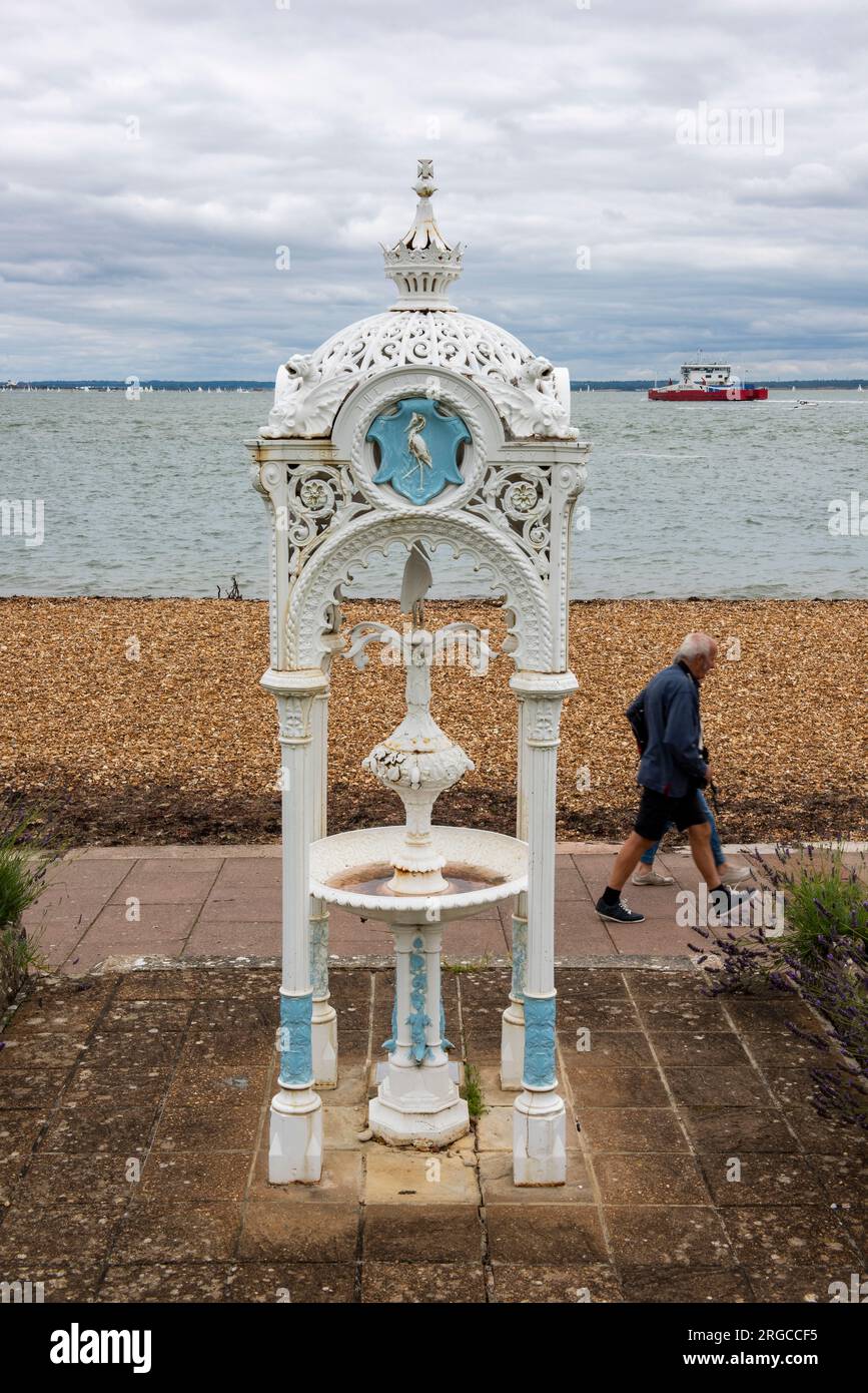 fontaine historique victorienne, cowes, île de wight, royaume-uni Banque D'Images