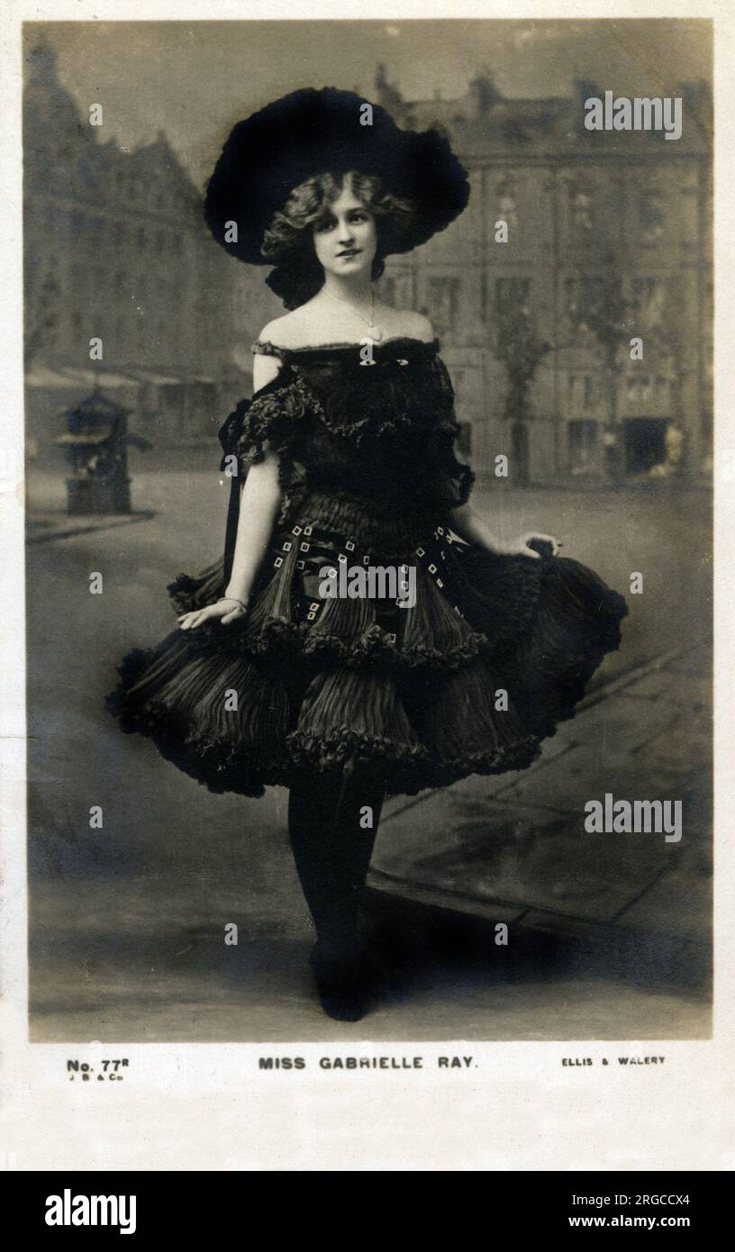 Gabrielle Ray (1883-1973) - actrice de scène, danseuse et chanteuse anglaise. Banque D'Images