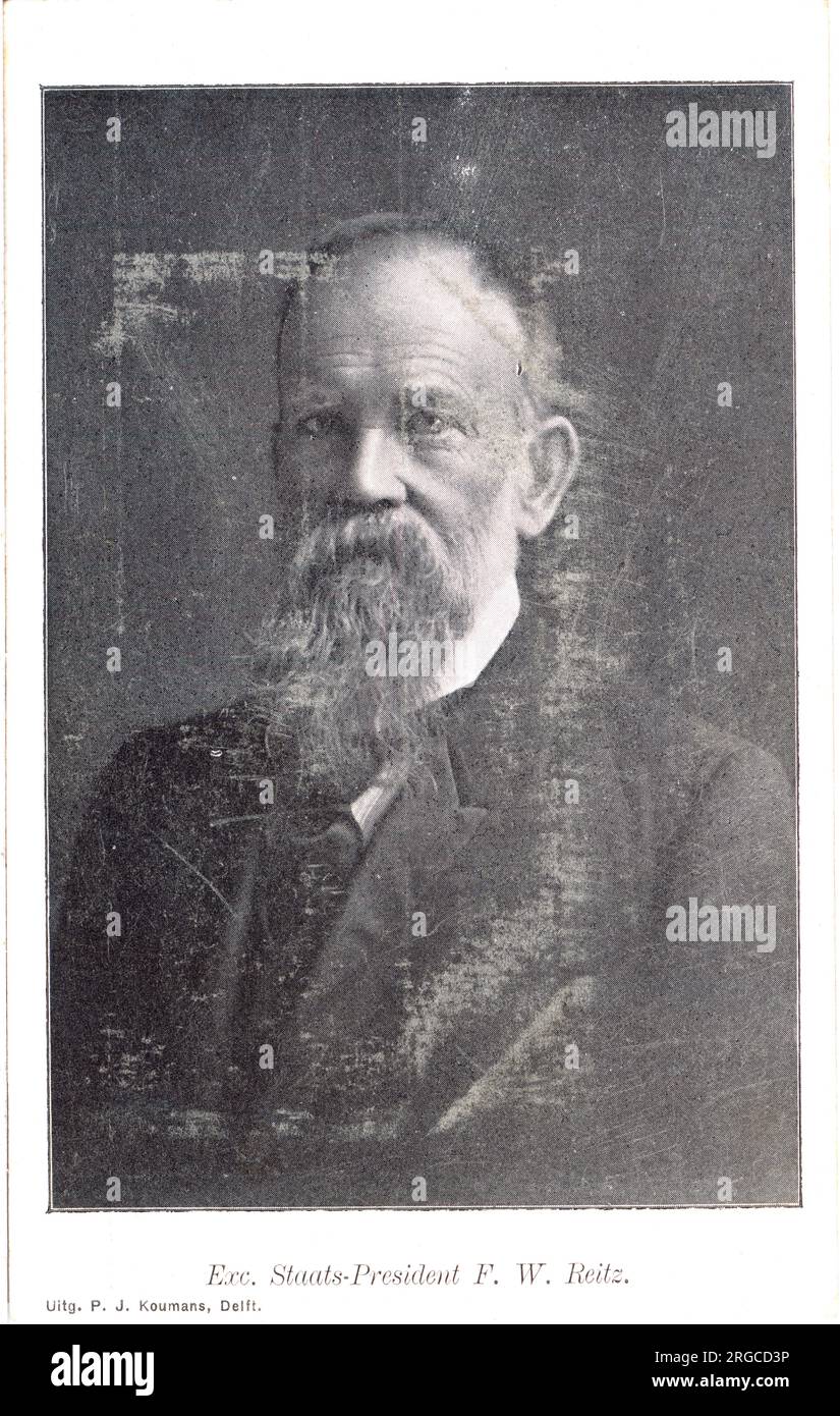 Francis William Reitz était secrétaire d'État de la République sud-africaine pendant la deuxième guerre des Boers. Banque D'Images