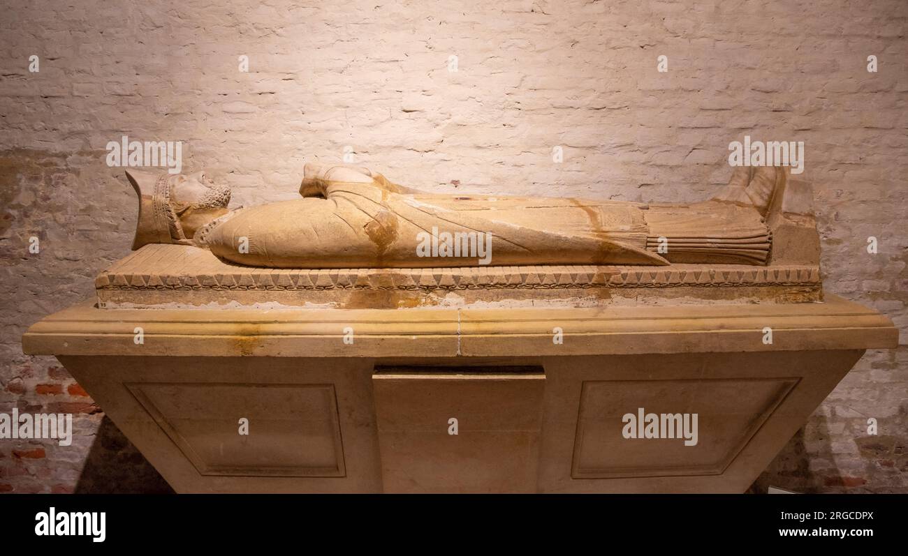 Sarcophage de Laurence OToole, Saint Laurent, eu Banque D'Images