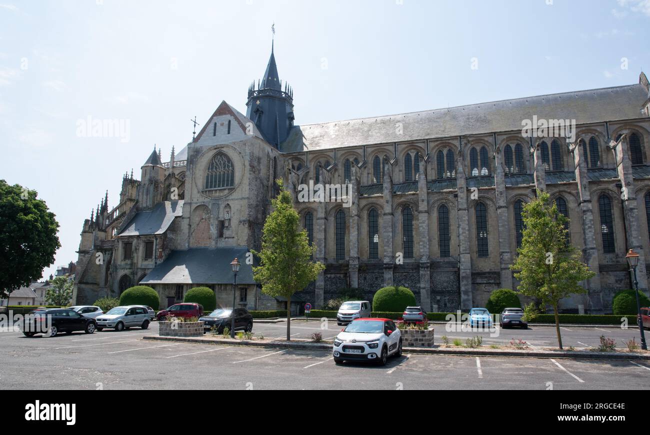 Eu la collégiale notre-Dame et Saint-Laurent Banque D'Images